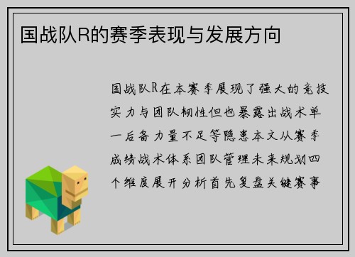 国战队R的赛季表现与发展方向